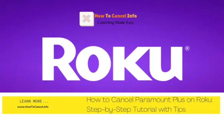 How to cancel Paramount Plus on Roku