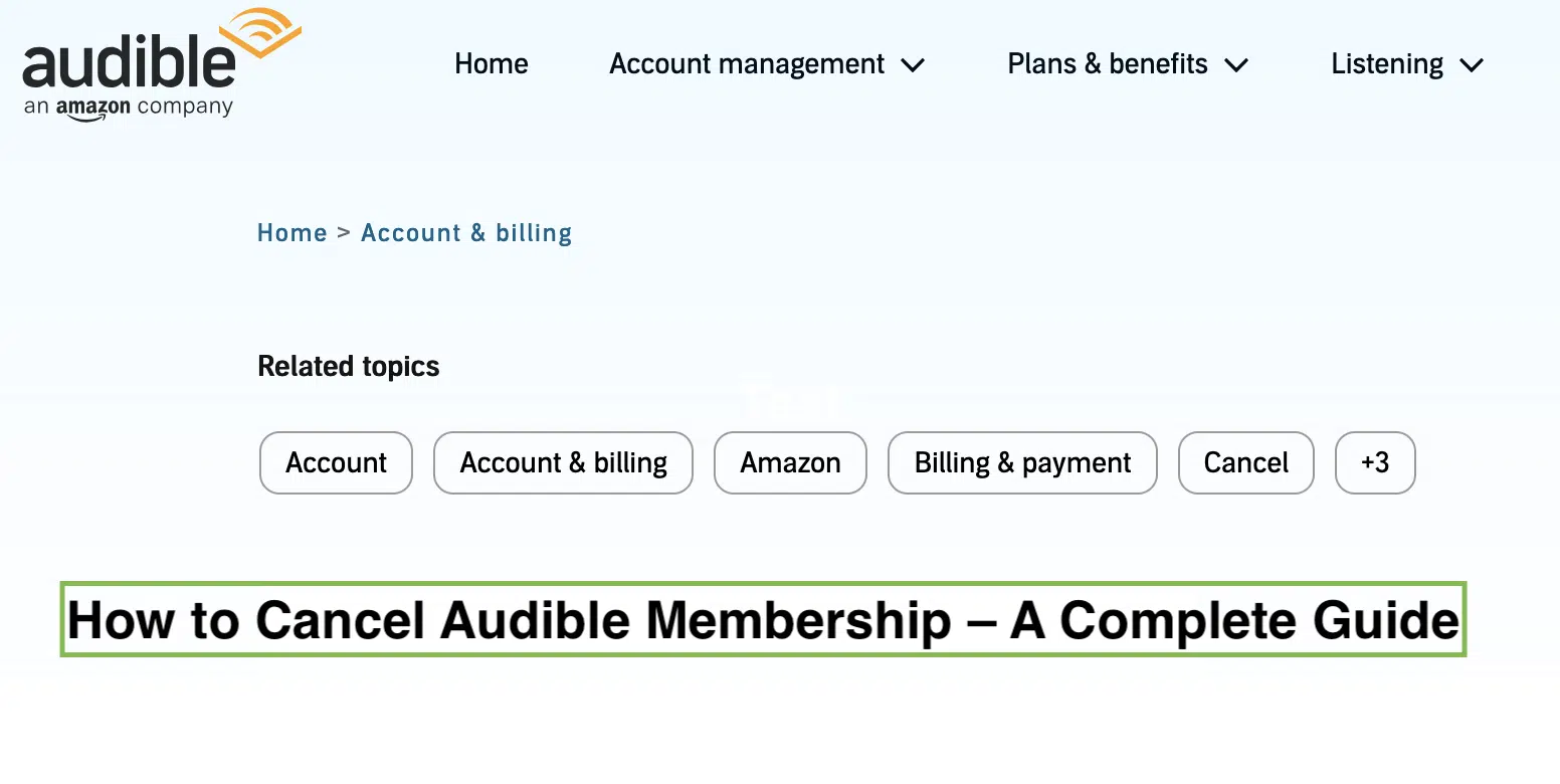 How to Cancel Audible Membership: A Complete Guide